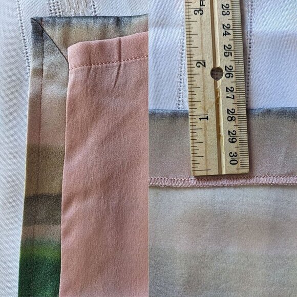 2014 ST. JOHN Watercolor Stripe Silk-Printed Shift Dress Size 12 - Picture 5 of 8